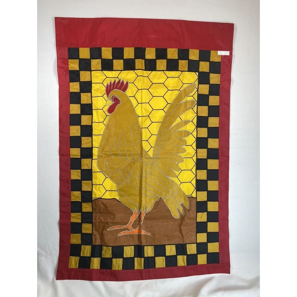 Rooster Garden Maryland State Colors Flag‎ 32x47 Indoor Outdoor